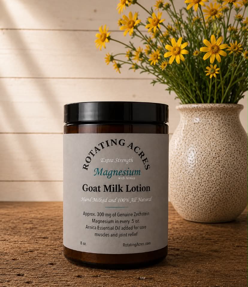 All-Natural Extra Strength Magnesium w/ ARNICA Goat Milk Lotion