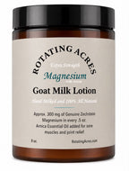 All-Natural Extra Strength Magnesium w/ ARNICA Goat Milk Lotion