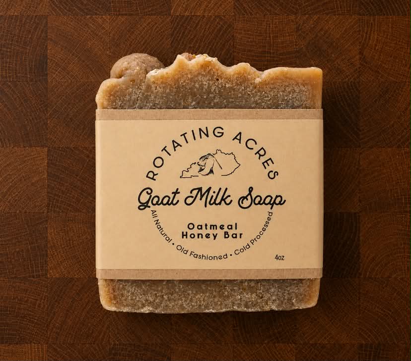 Oatmeal Honey Bar Goat Milk Soap