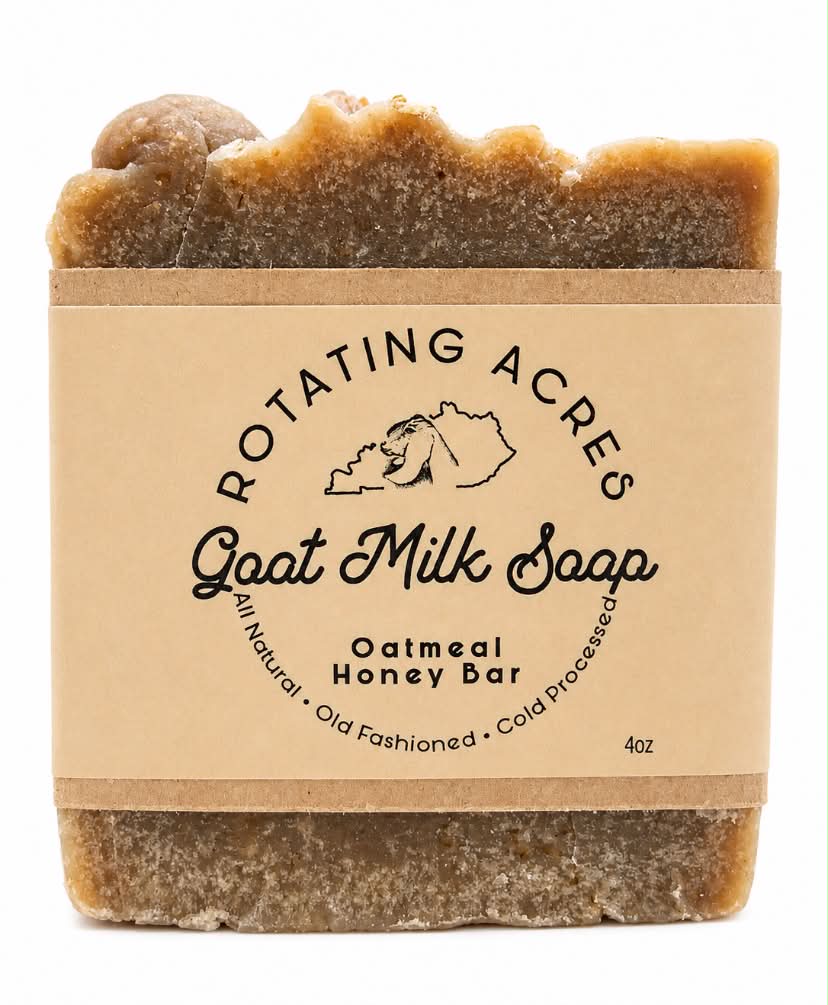 Oatmeal Honey Bar Goat Milk Soap