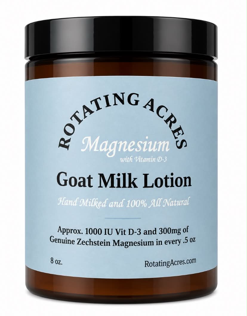 MAGNESIUM Goat Milk Lotion w/ Vitamin D-3